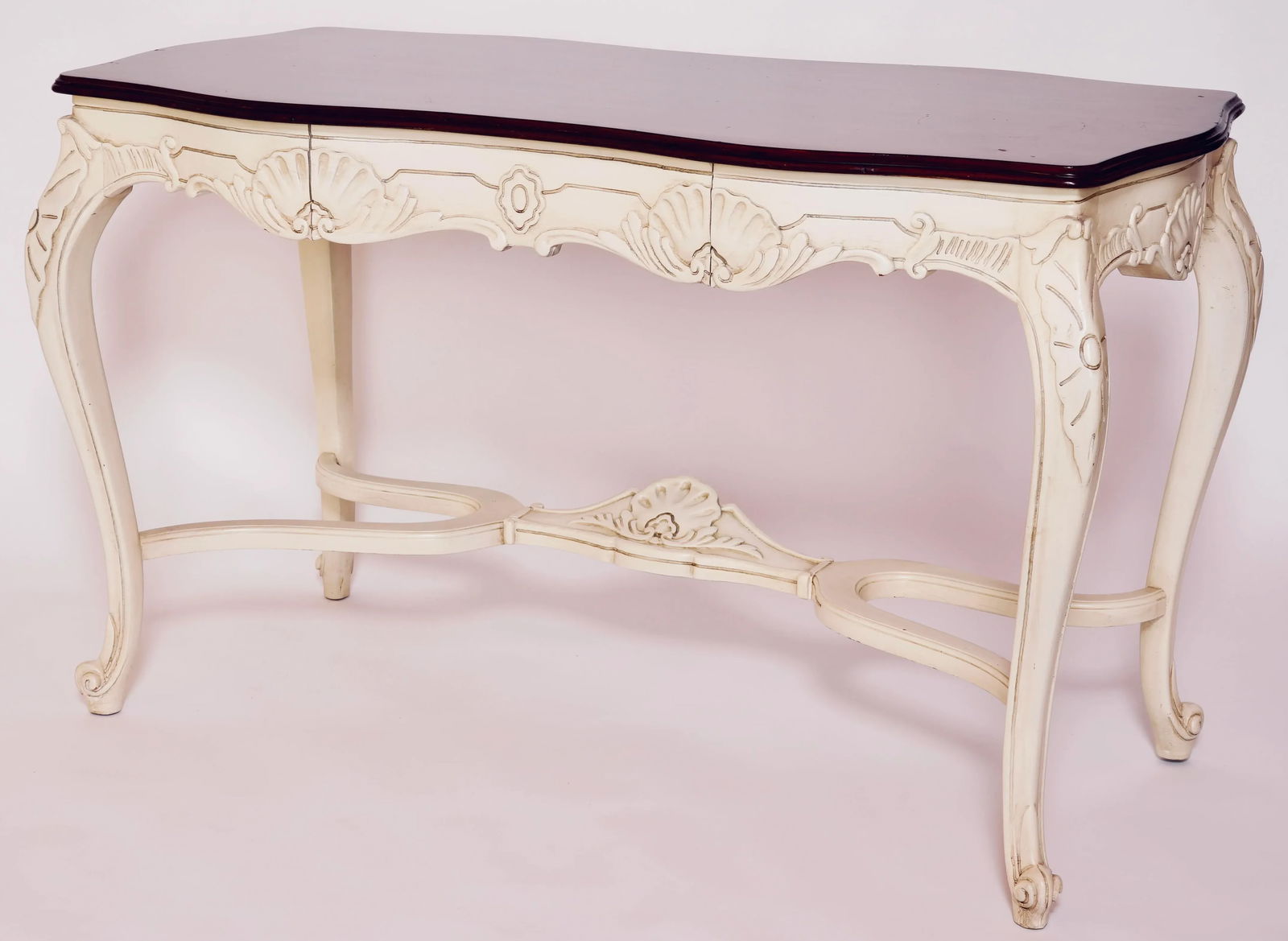 20th Century French Louis XV Style Carved Wood Writing Desk - 6