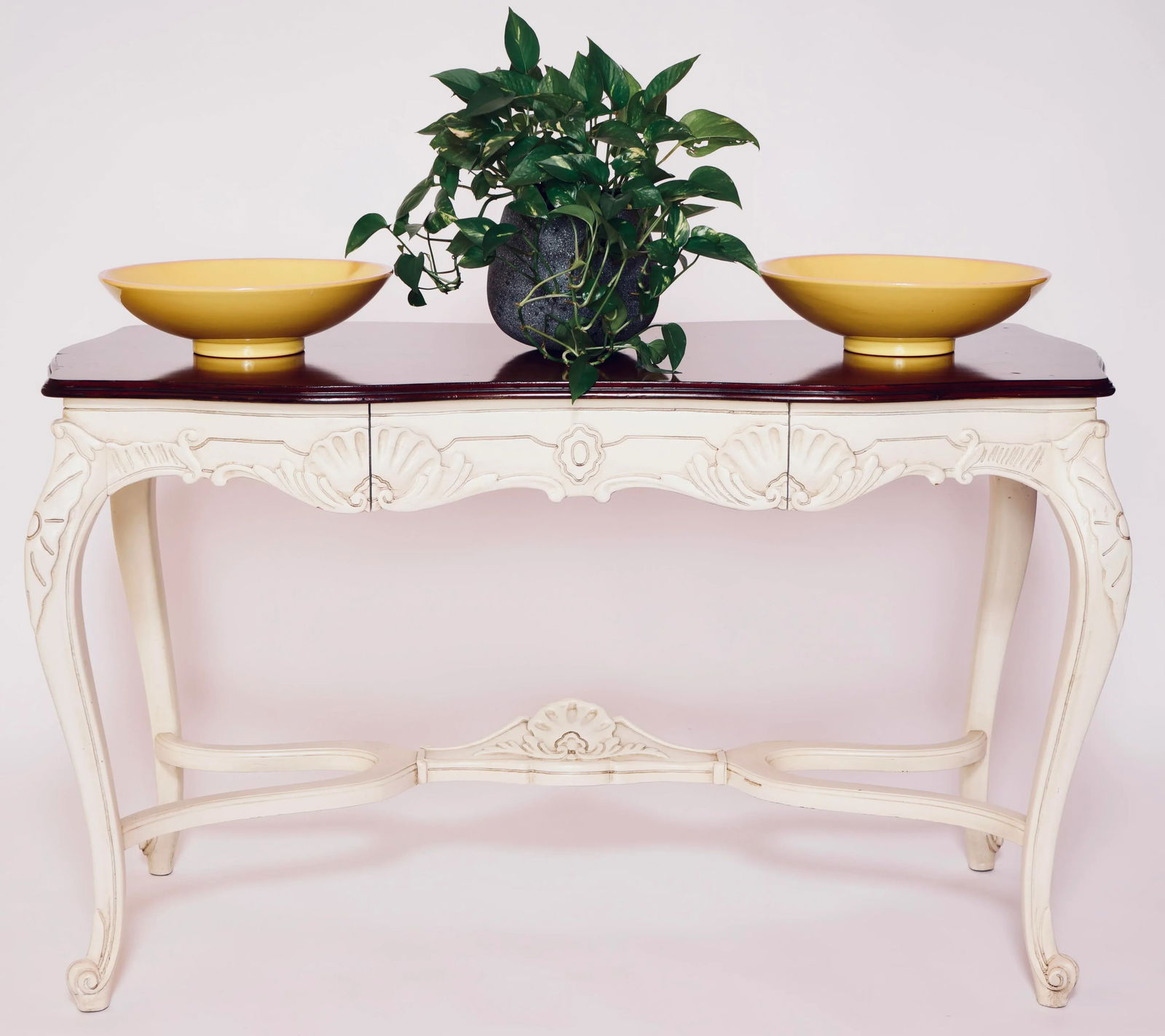 20th Century French Louis XV Style Carved Wood Writing Desk - 8