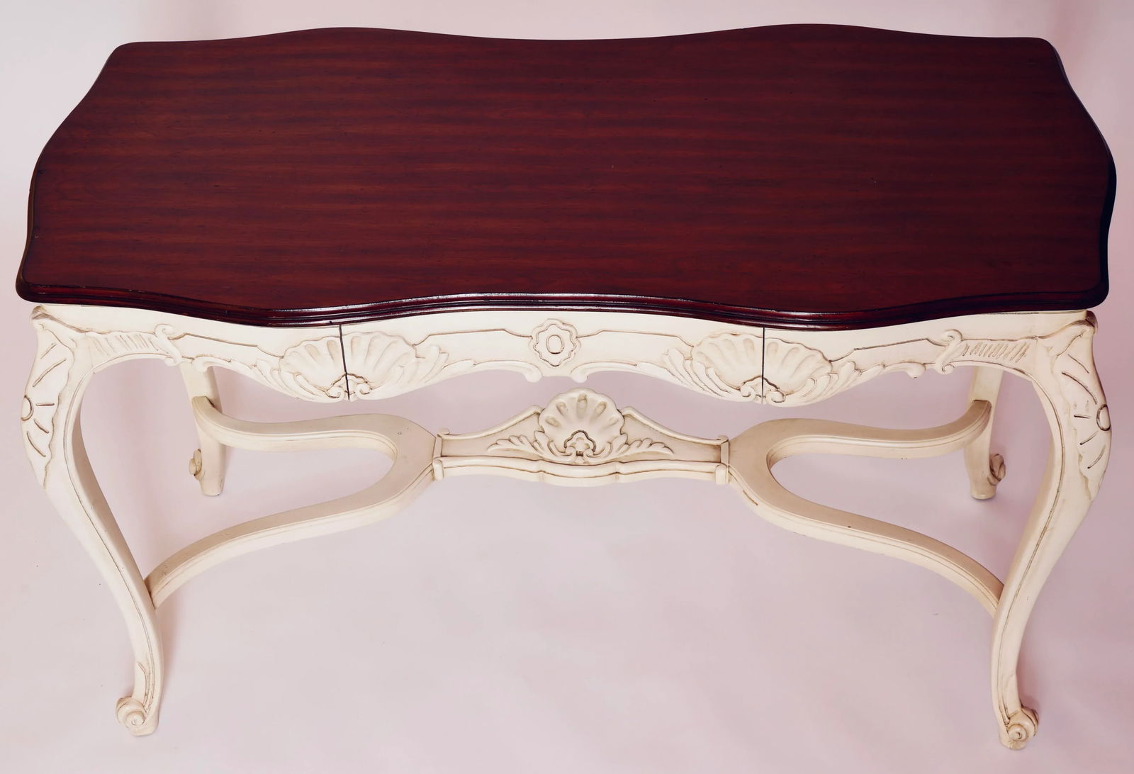 20th Century French Louis XV Style Carved Wood Writing Desk - 9