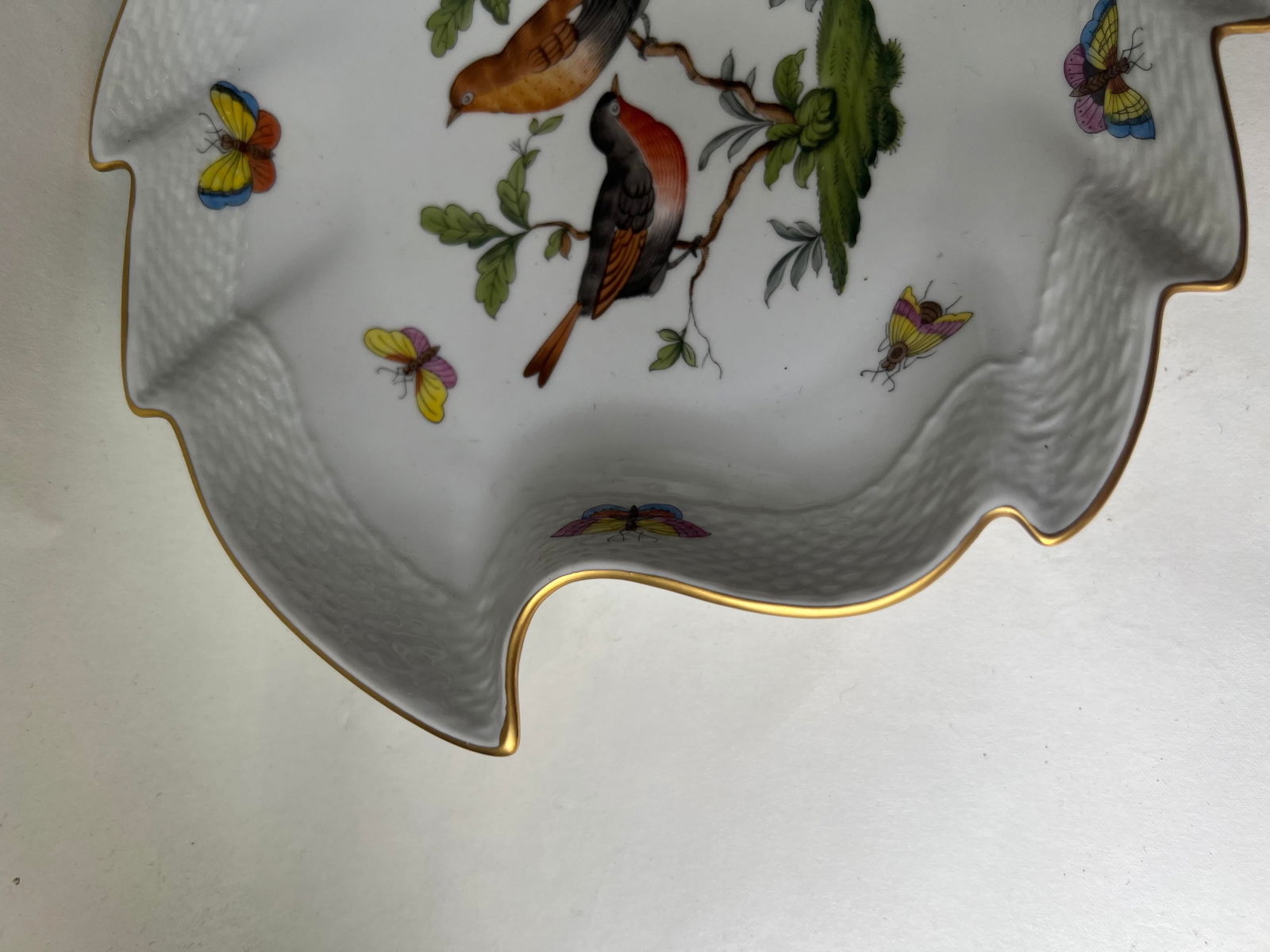 Vintage Herend Rothschild Leaf Dish - 5