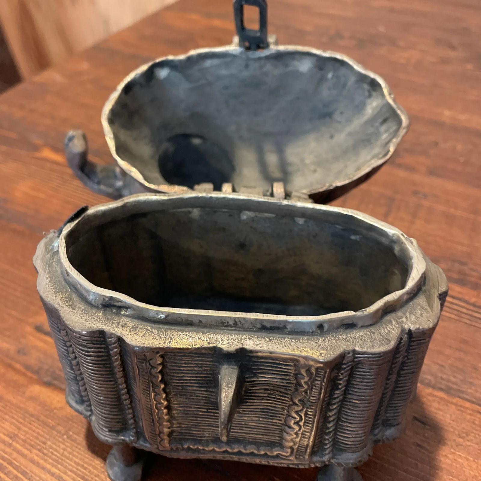 1970s Dhokra Elephant Box - 3