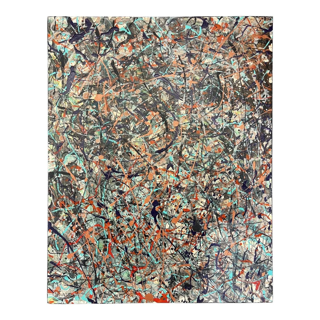 Vintage Abstract Expressionist Painting Signed Newell (1 of 12)