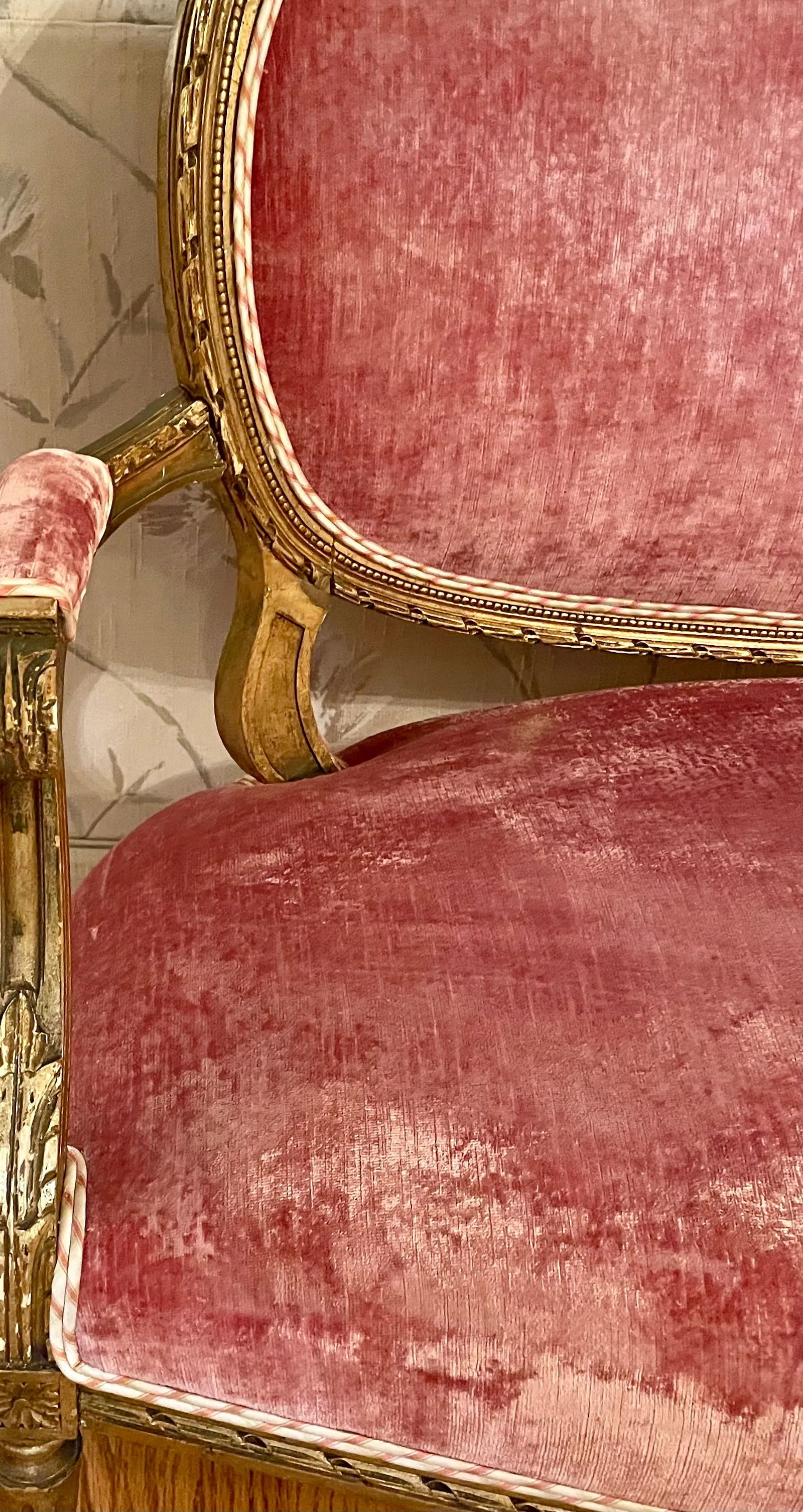 Late 19th Century French Giltwood Settee - 2