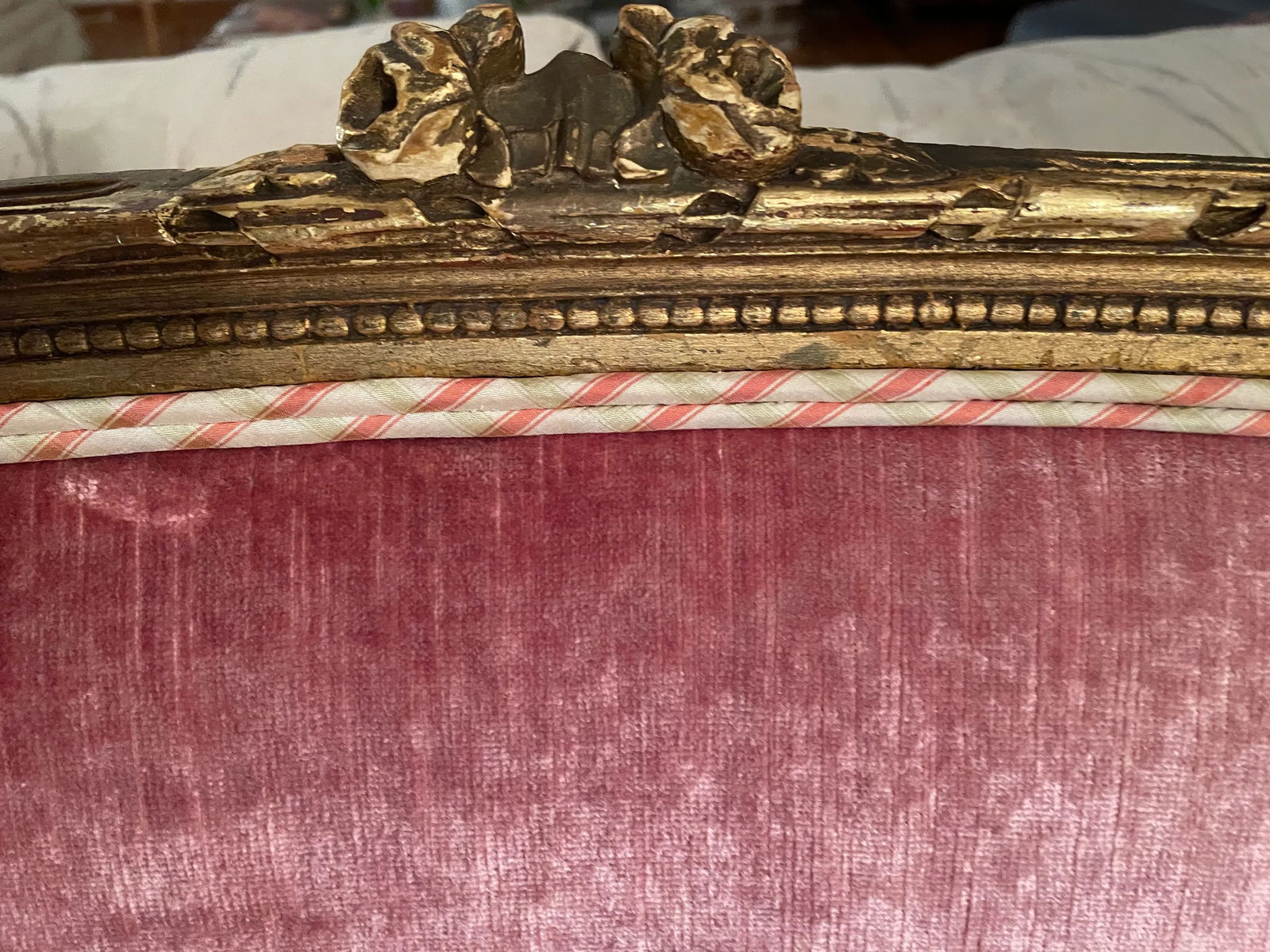 Late 19th Century French Giltwood Settee - 7