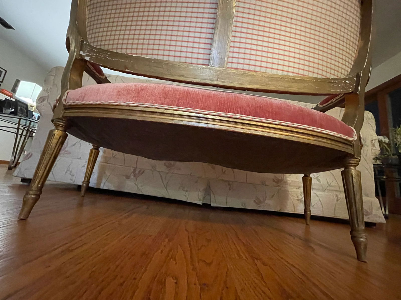 Late 19th Century French Giltwood Settee - 9