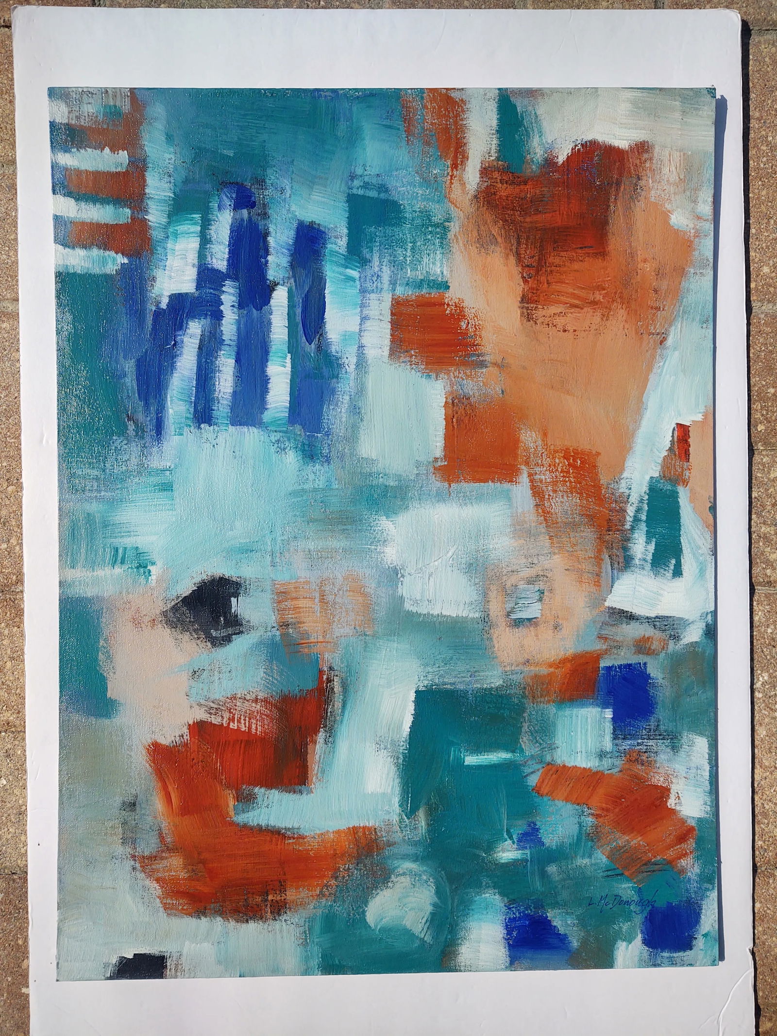 Any Which Way Contemporary Original Abstract Acrylic Painting by Linda McDonough - 7