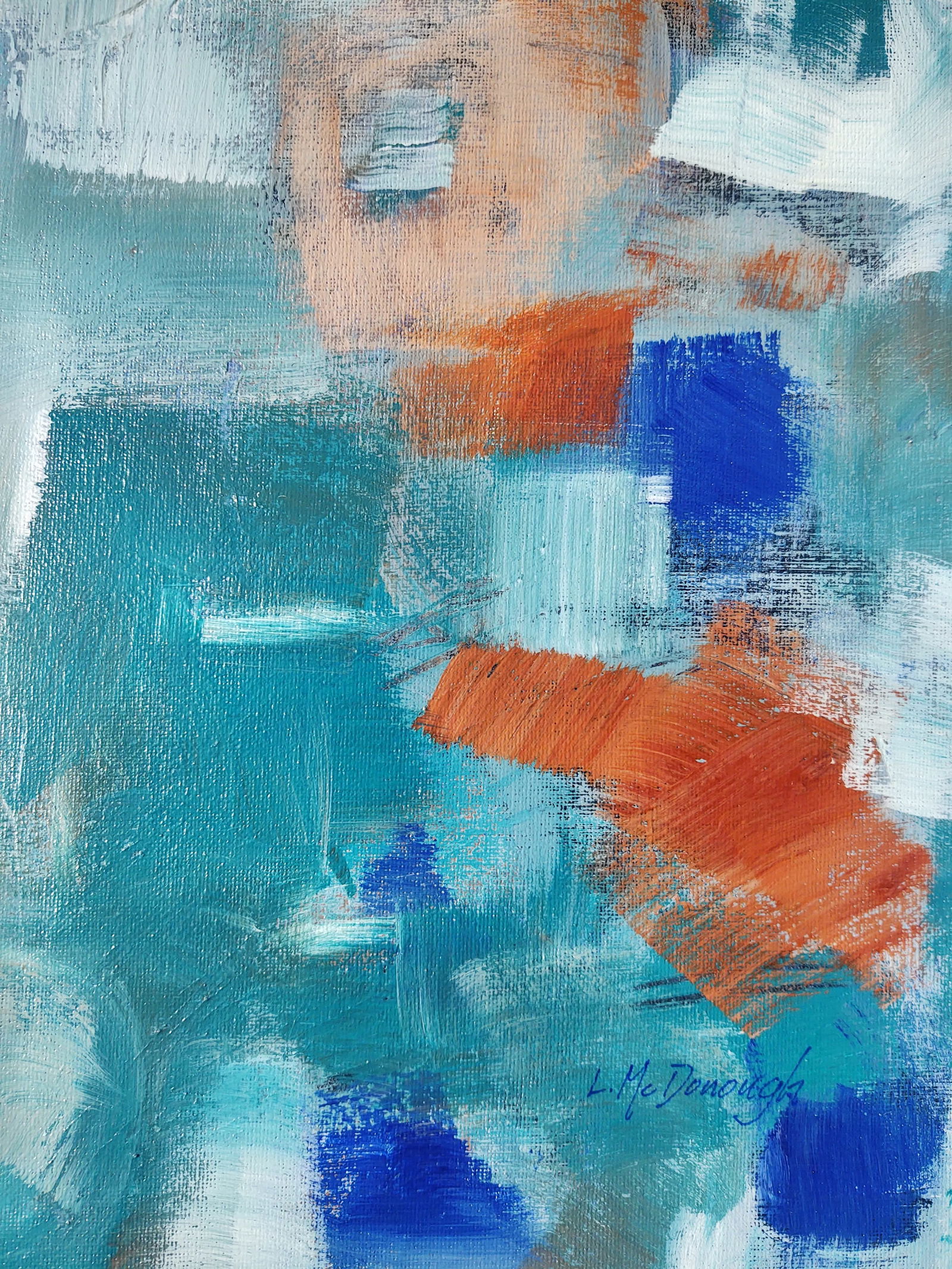 Any Which Way Contemporary Original Abstract Acrylic Painting by Linda McDonough - 8