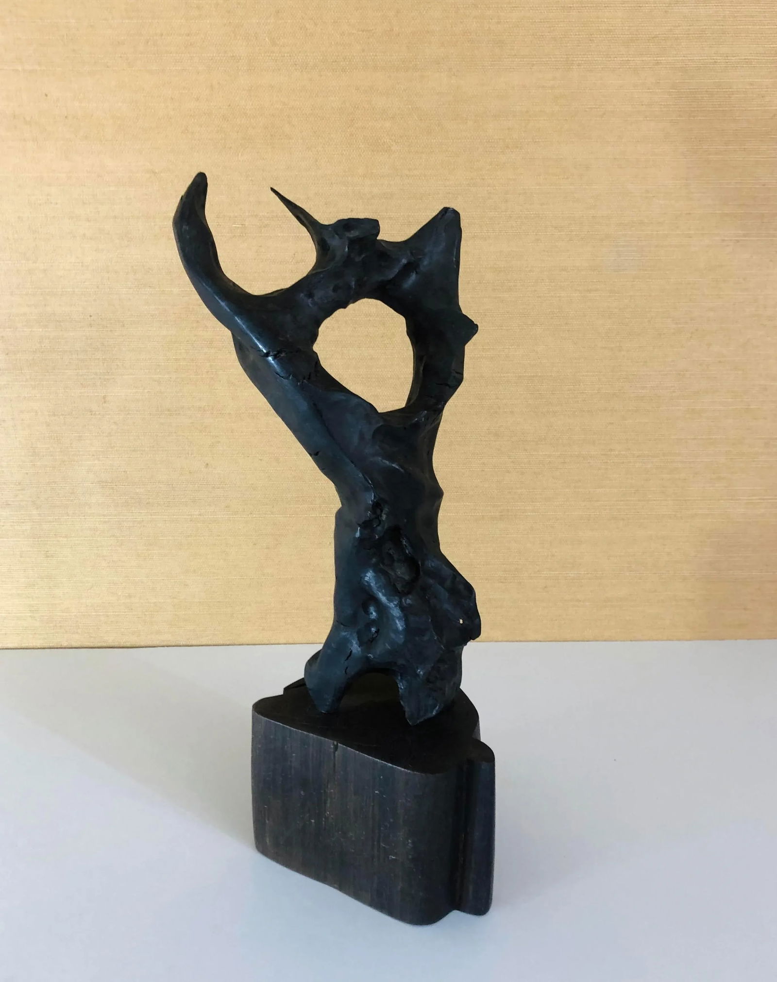 1960s Hand-Carved Mid-Century Wood Sculpture - 10