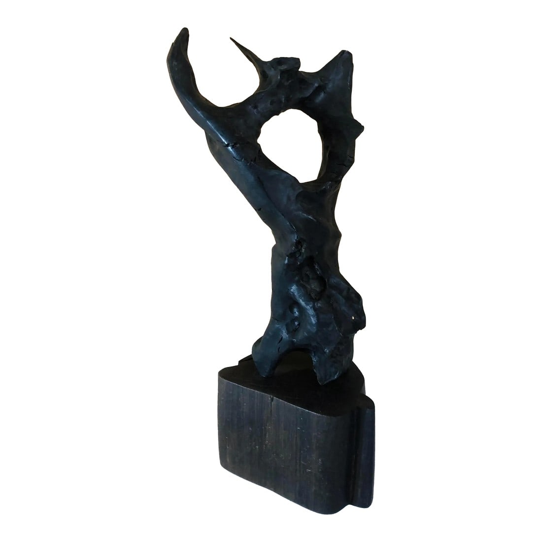1960s Hand-Carved Mid-Century Wood Sculpture (1 of 10)