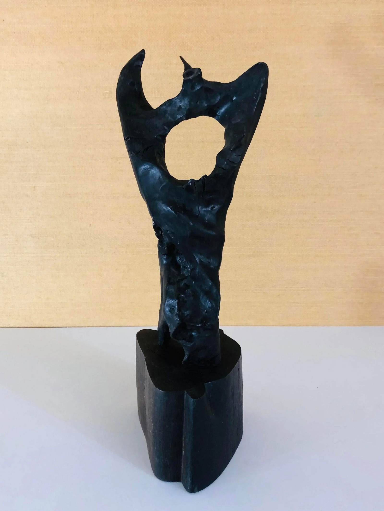 1960s Hand-Carved Mid-Century Wood Sculpture - 3