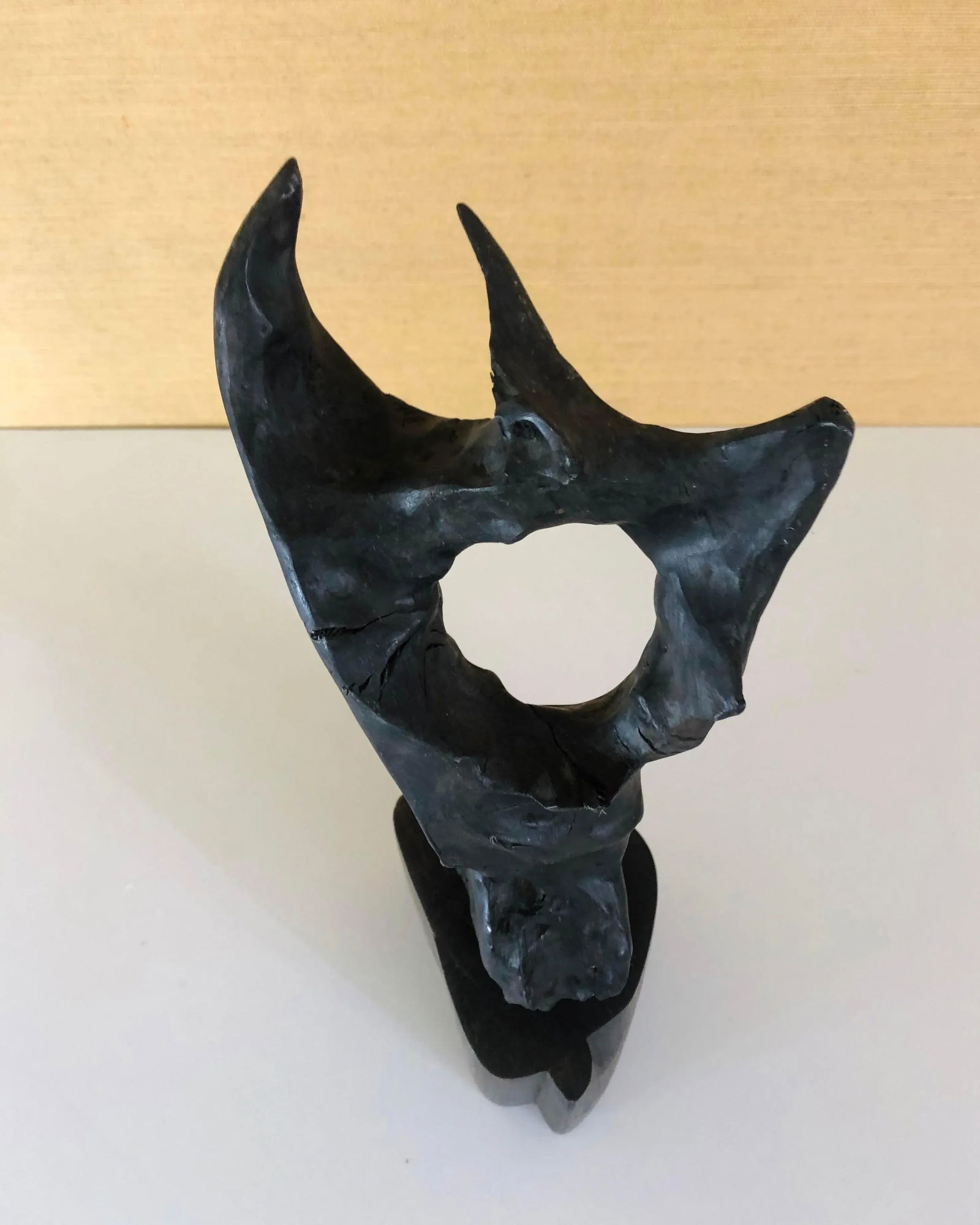 1960s Hand-Carved Mid-Century Wood Sculpture - 4