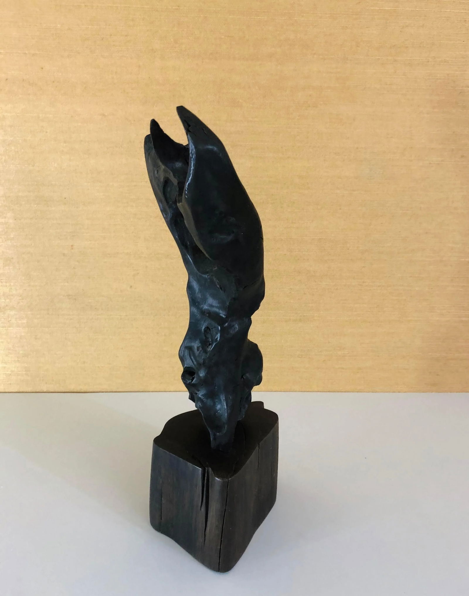 1960s Hand-Carved Mid-Century Wood Sculpture - 6