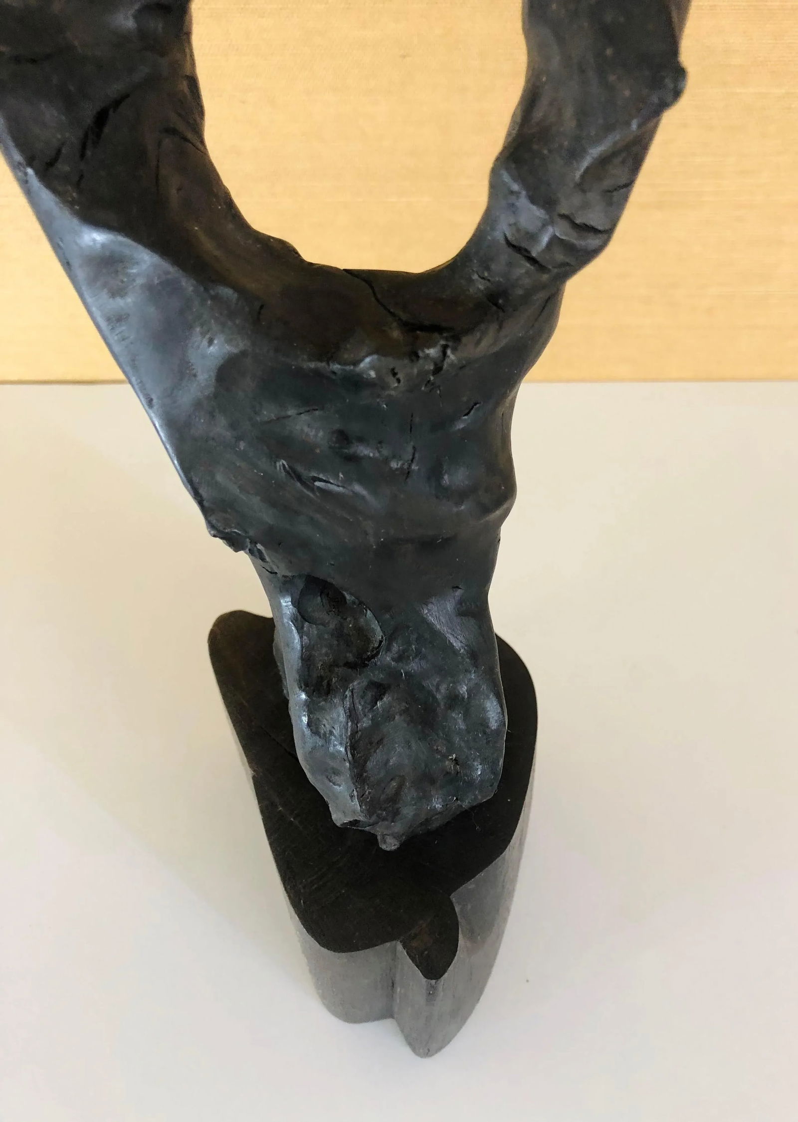 1960s Hand-Carved Mid-Century Wood Sculpture - 8