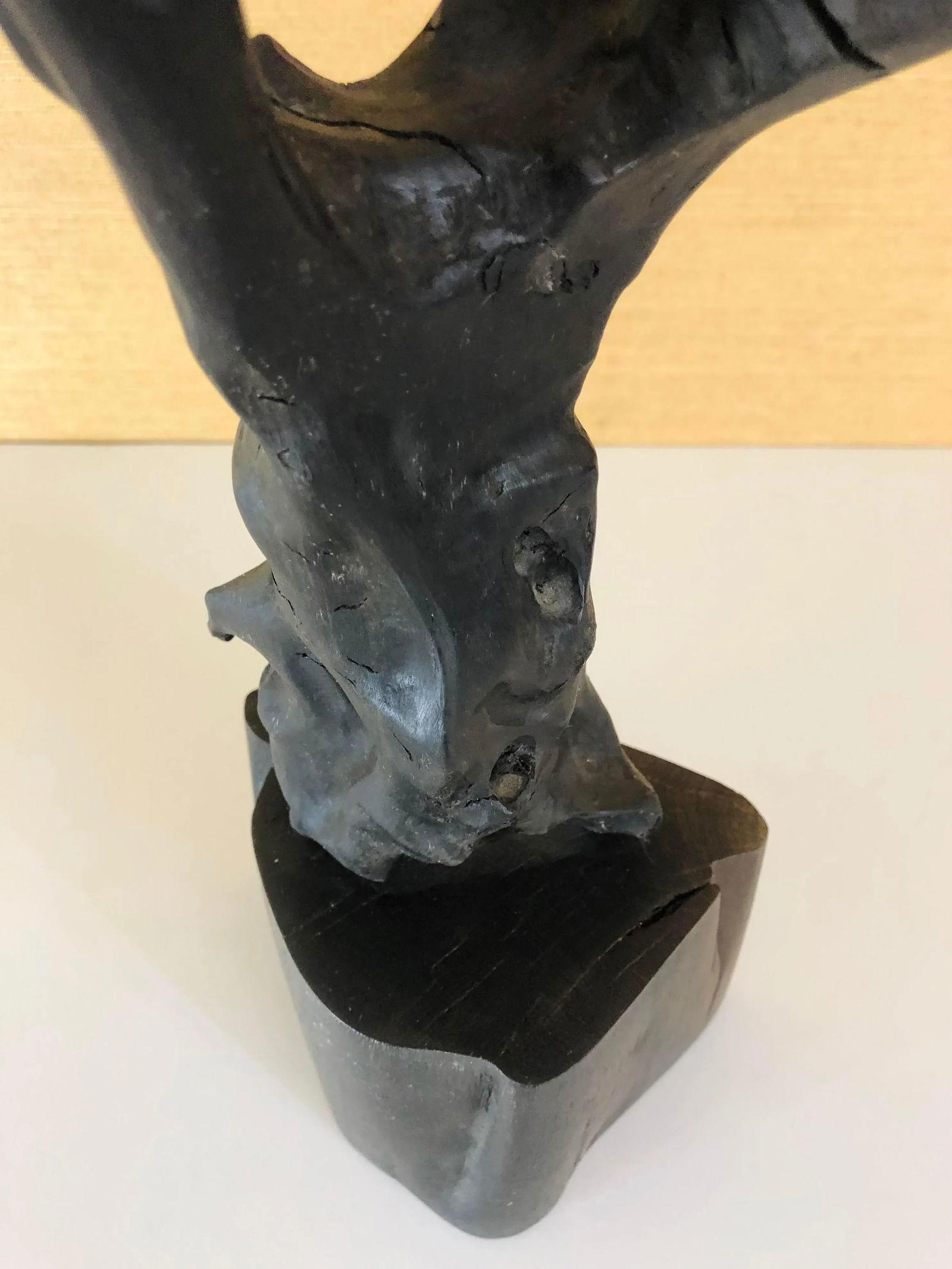 1960s Hand-Carved Mid-Century Wood Sculpture - 9