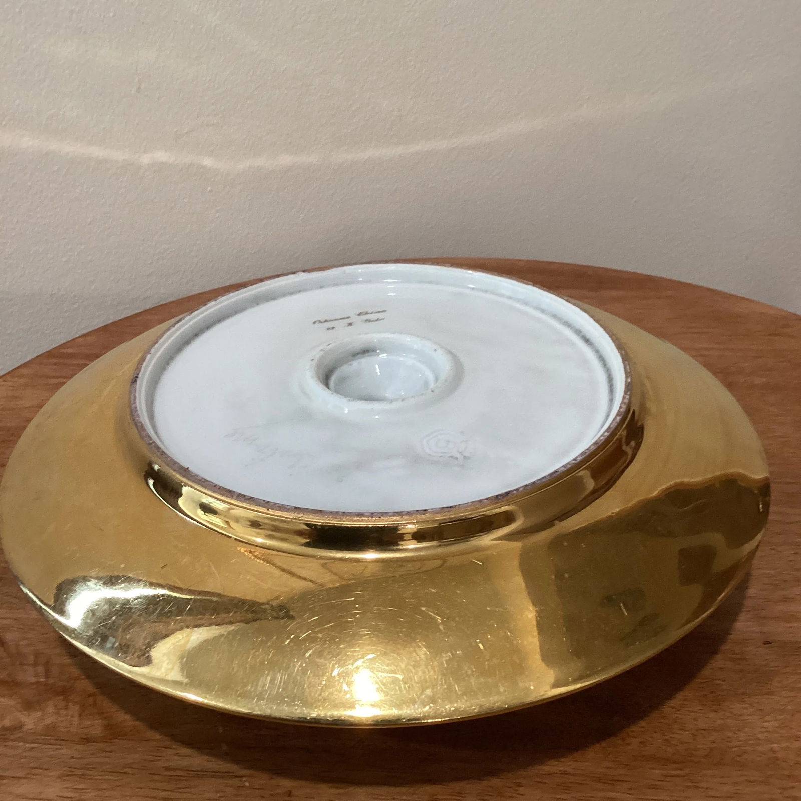 Antique Etched 22K Gold 2-Tiered and Tidbit Porcelain Tray Handmade Hand Painted Men and Women Love - 10