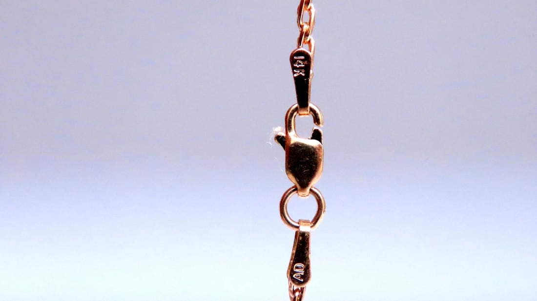 85ct Natural Citrine Amethyst Peridot Garnet Dangle Necklace 14kt 12403** - 6