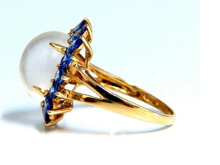 10ct. Natural Moonstone Tanzanite Ring 14kt 41045** - 3