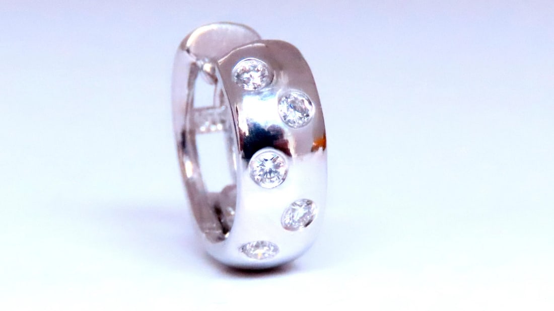 .20ct Natural Diamonds Single Hoop Earrings 14kt 45744** (1 of 5)