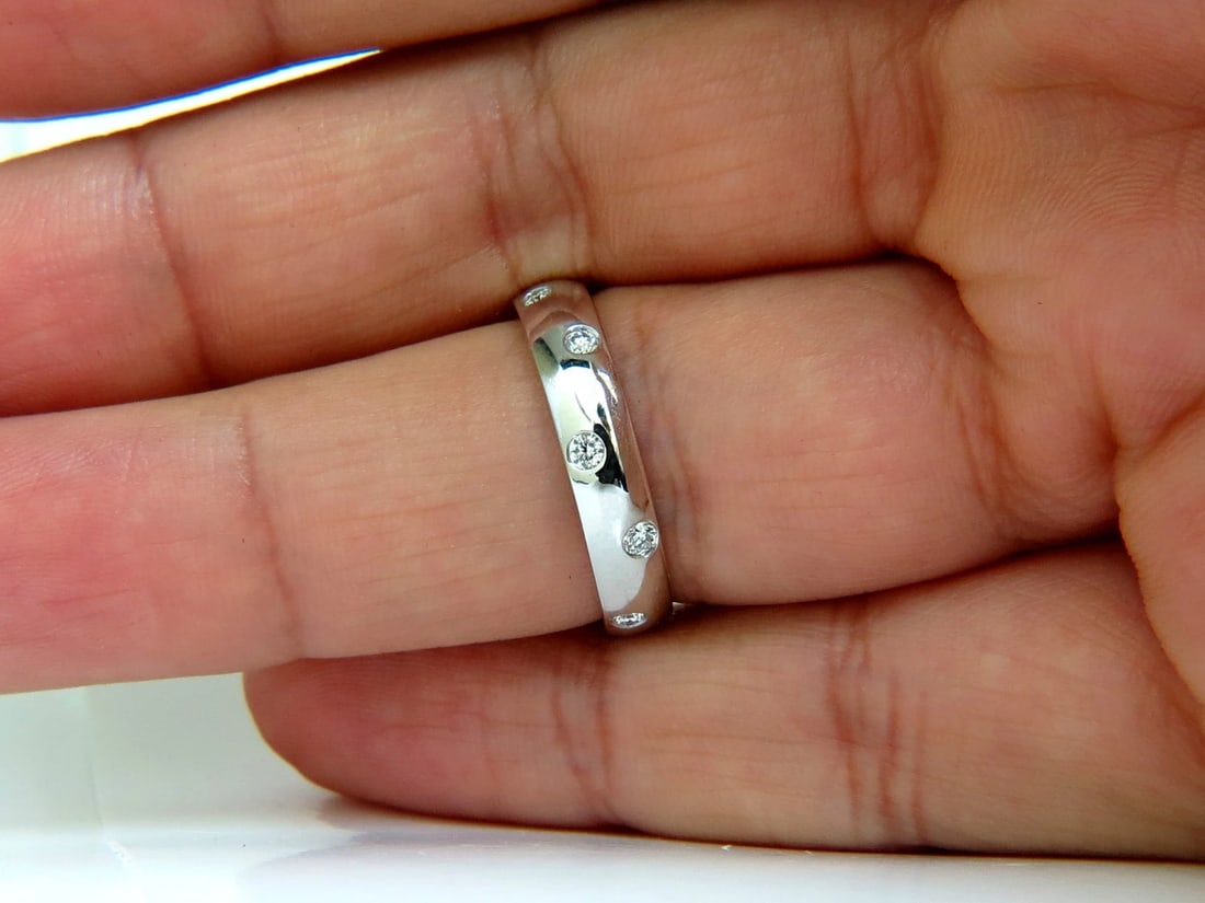 .50ct Natural Round Diamonds eternity thick band 14kt Gold Size 8.25 - 4