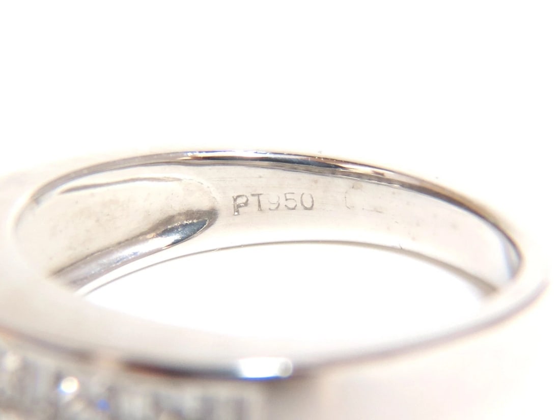 PLATINUM 2.00CT NATURAL DIAMONDS BAND G/VS BAGUETTE PRINCESS CHANNEL BRILLIANT** - 6