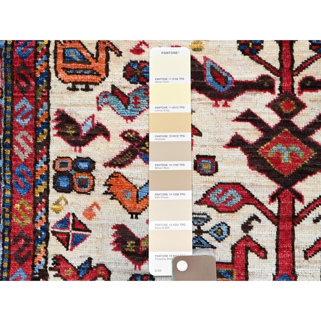 Swiss Coffee White Hand Knotted Vibrant Wool Turkish Knot Rug - 4