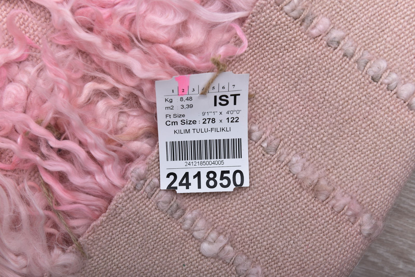 4'0'' x 9'1'' Tulu Filikli Kilim Rug - 241850 - 14