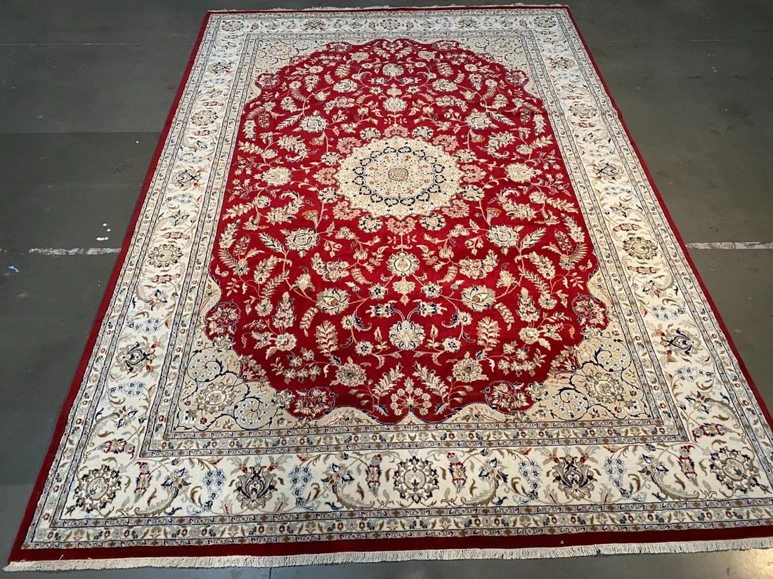FINE SILK & WOOL KASHAN RUG 10x14 (1 of 10)