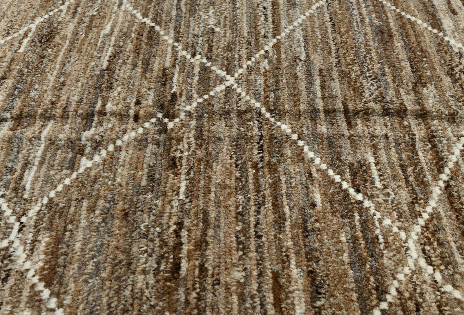 Beige Tribal Modern 7'7X10'5 Moroccan Style Oriental Rug - 7