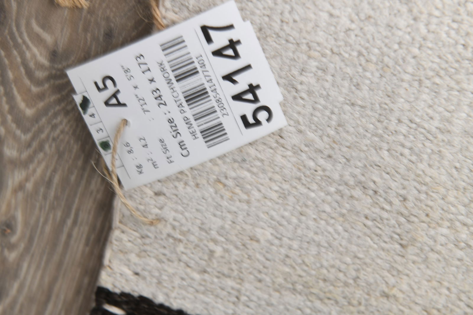 5'8'' x 7'11'' Turkish Hemp Patchwork Rug - 54147 - 19