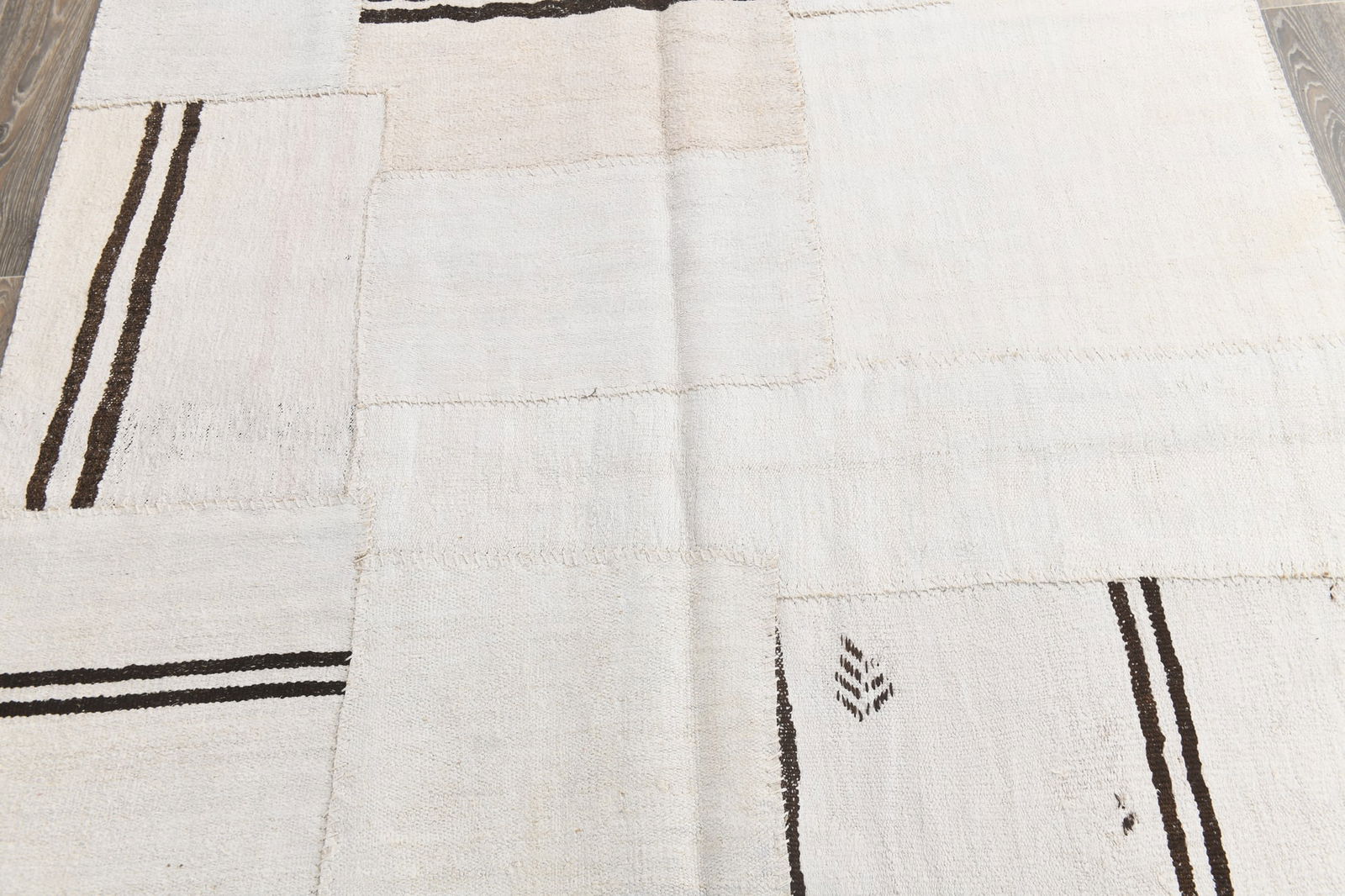 5'8'' x 7'11'' Turkish Hemp Patchwork Rug - 54147 - 7