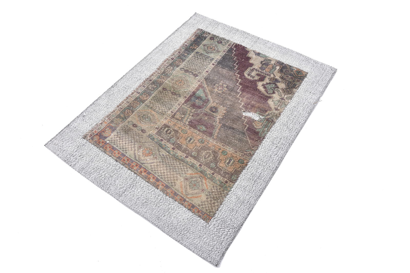 3'1'' x 3'11'' Turkish Flatweave Kilim Rug - 240389 - 2