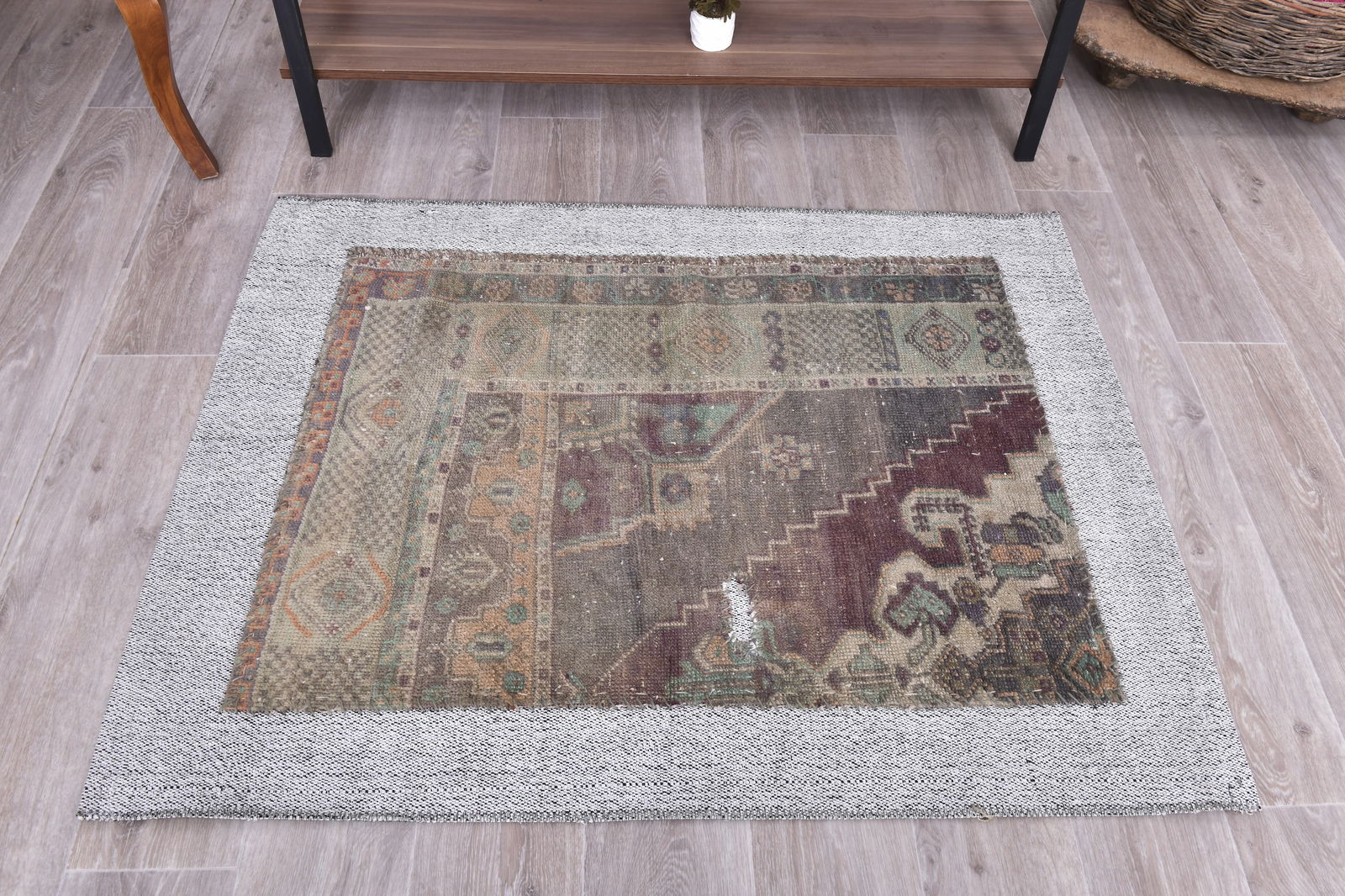 3'1'' x 3'11'' Turkish Flatweave Kilim Rug - 240389 - 3