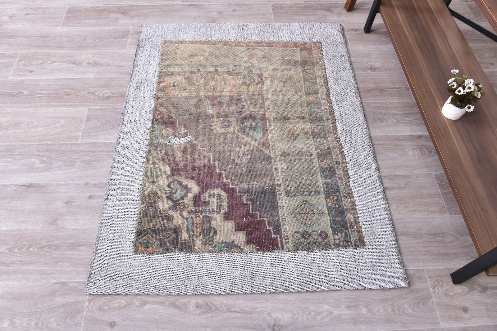 3'1'' x 3'11'' Turkish Flatweave Kilim Rug - 240389 - 5