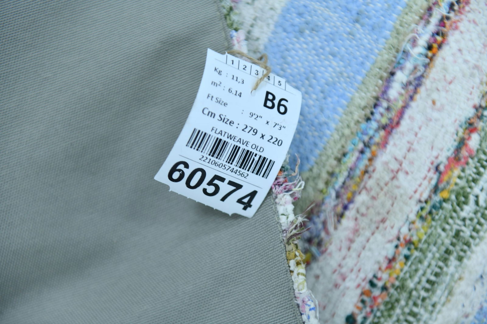 7'2'' x 9'1'' Turkish Flatweave Kilim Rug - 60574 - 20