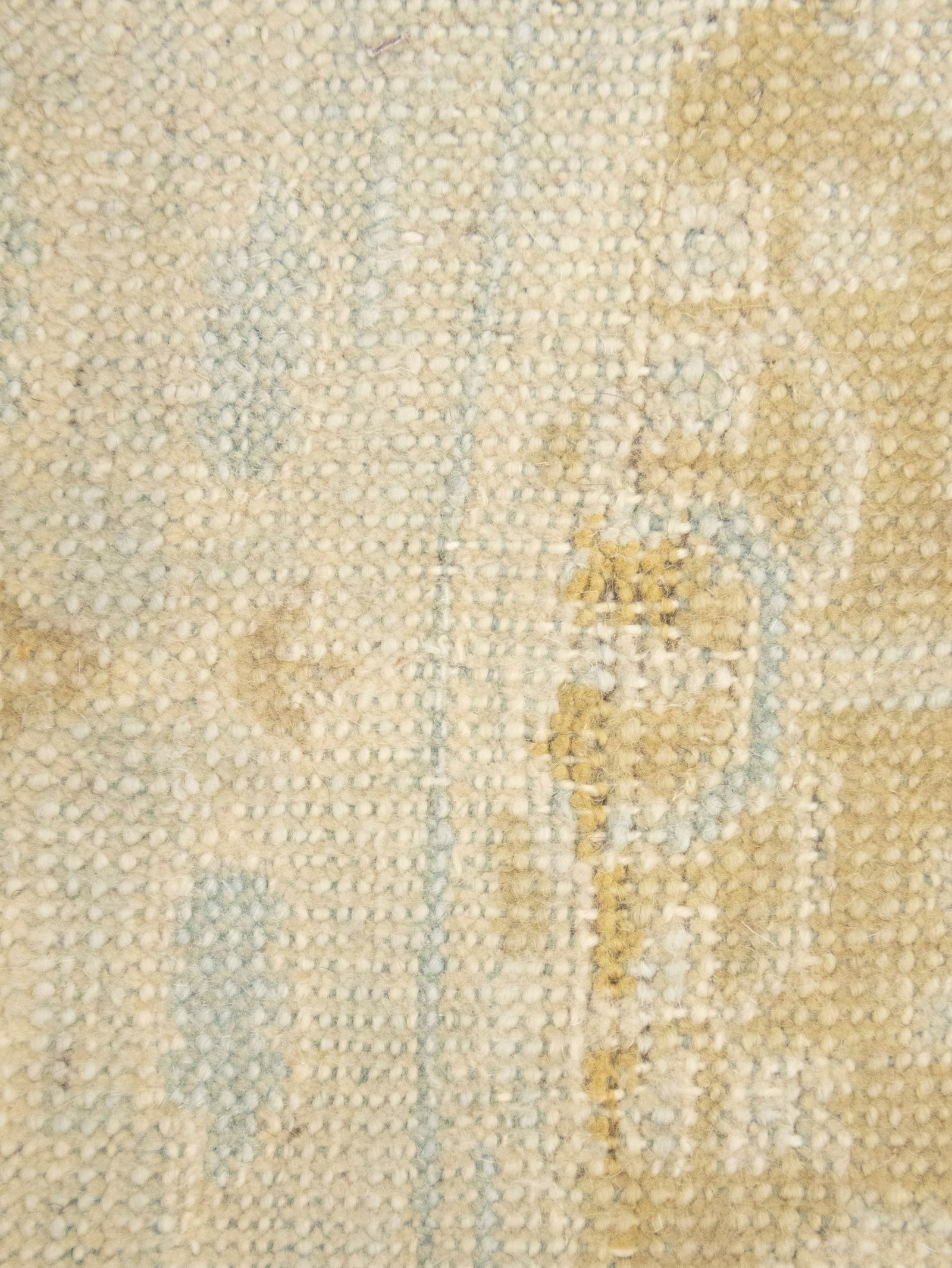 Cream Floral Oushak 3X11'5 Turkish Oriental Runner Rug - 11