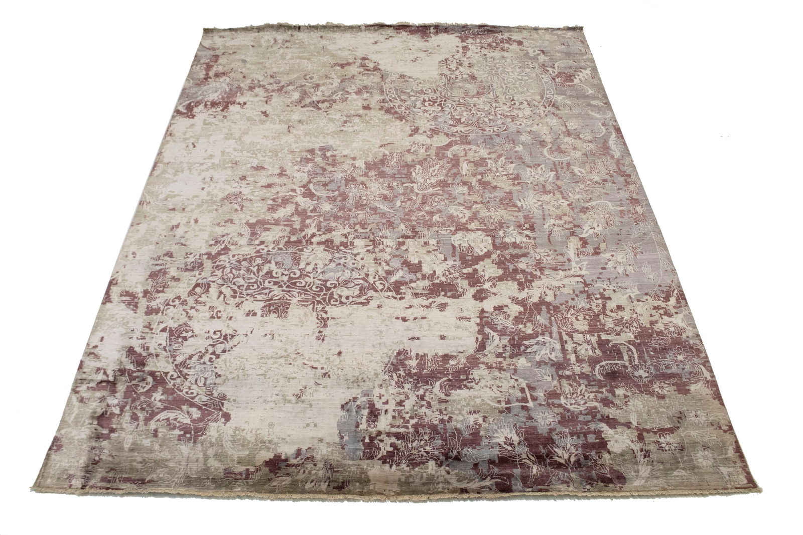 Multicolored Floral 10X13 Modern Oriental Rug - 2