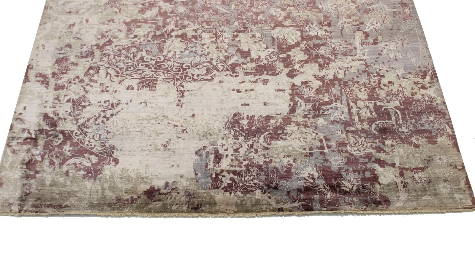 Multicolored Floral 10X13 Modern Oriental Rug - 4