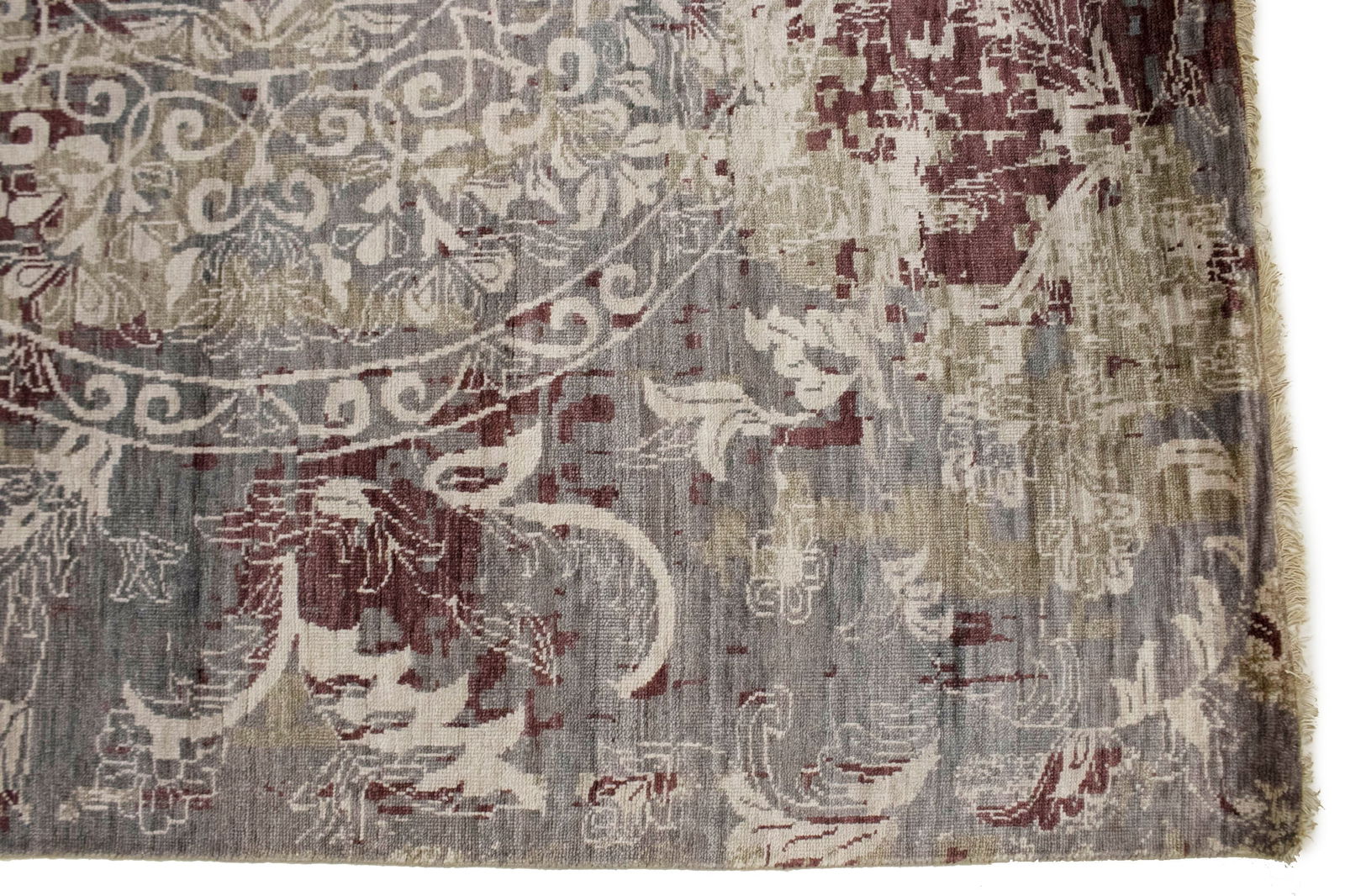 Multicolored Floral 10X13 Modern Oriental Rug - 5