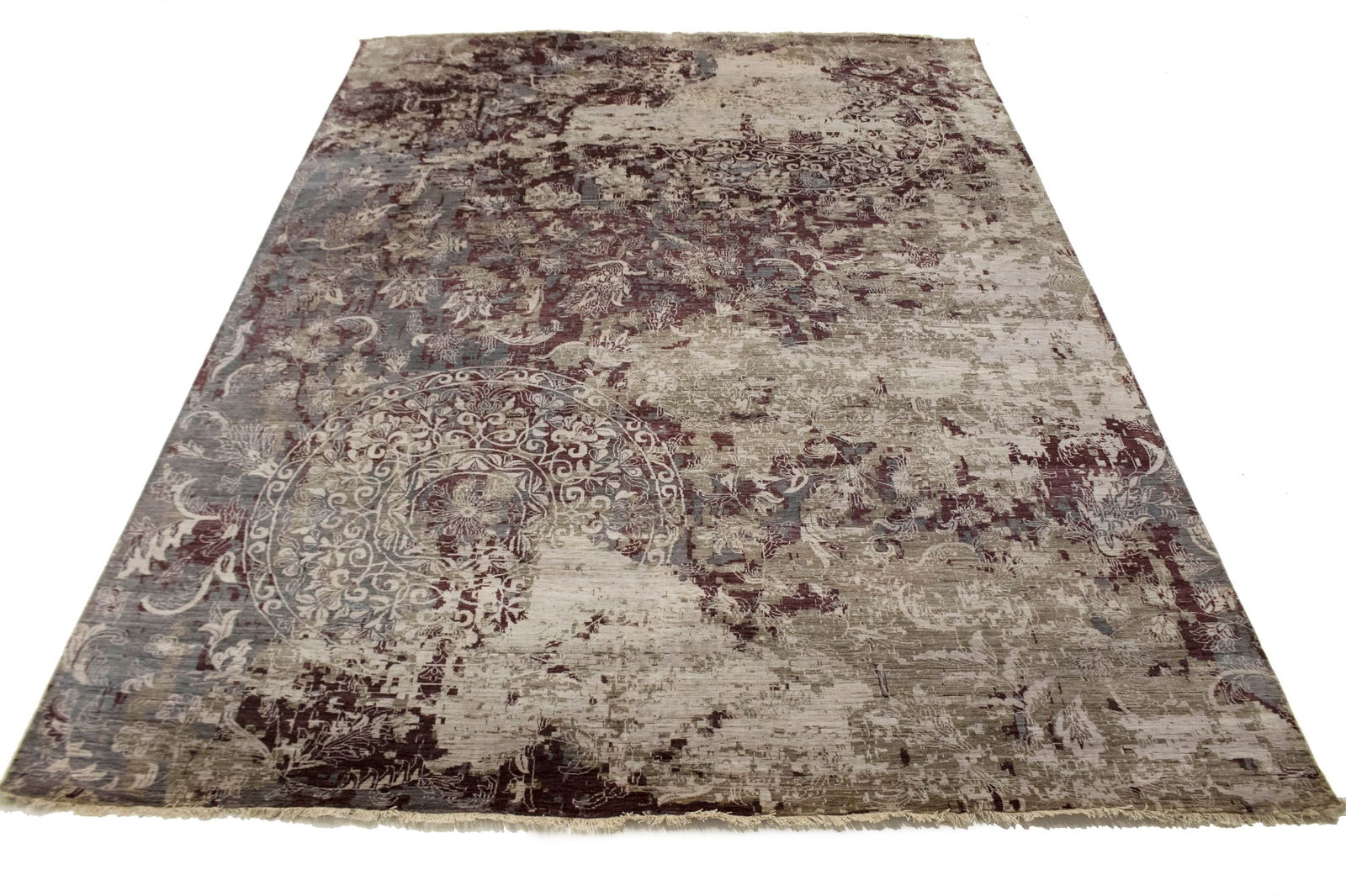 Multicolored Floral 10X13 Modern Oriental Rug - 9