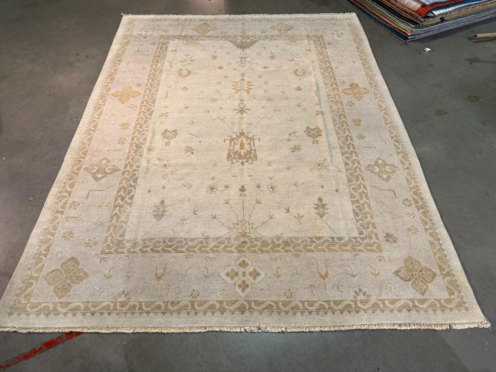 Exquisite Oushak Rug 8.7x11.2 - 3