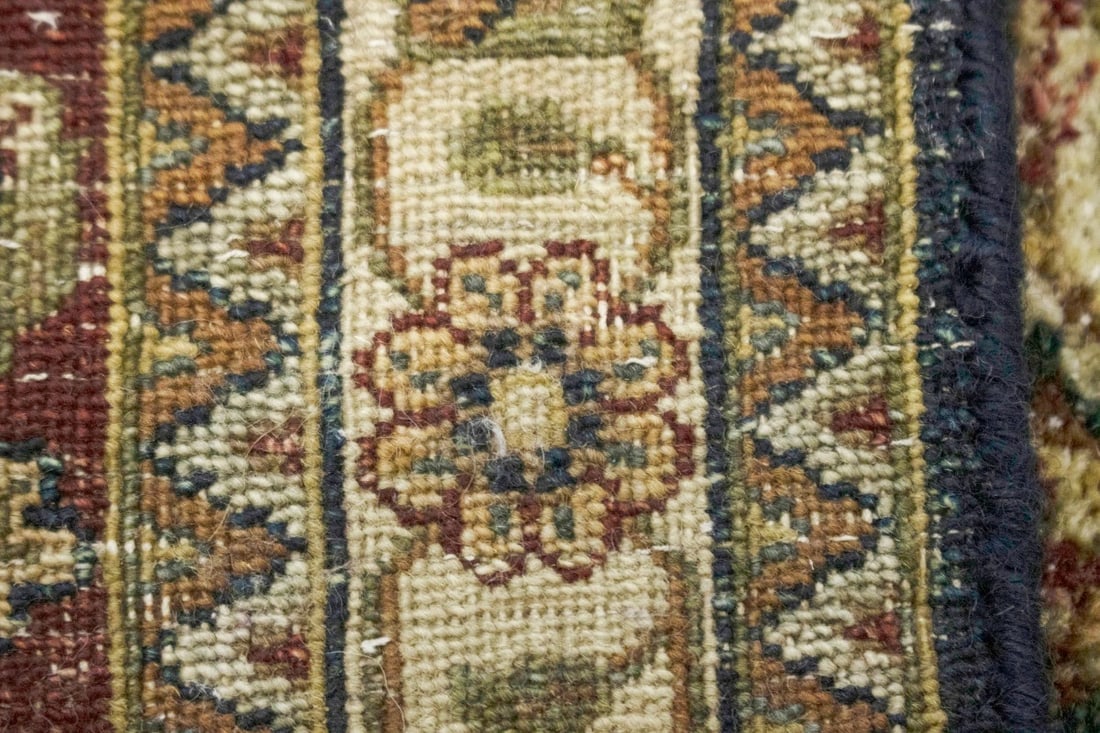 Hale Navy Floral 8X10 Indo-Tabriz Oriental Rug - 14