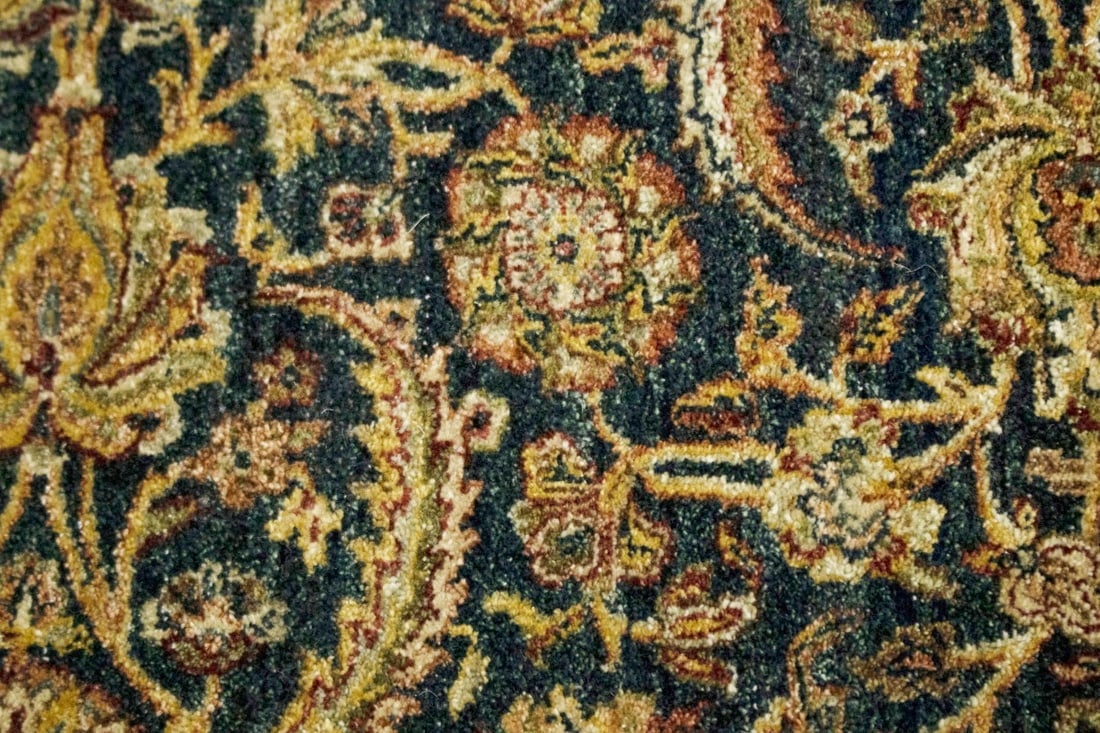 Hale Navy Floral 8X10 Indo-Tabriz Oriental Rug - 8