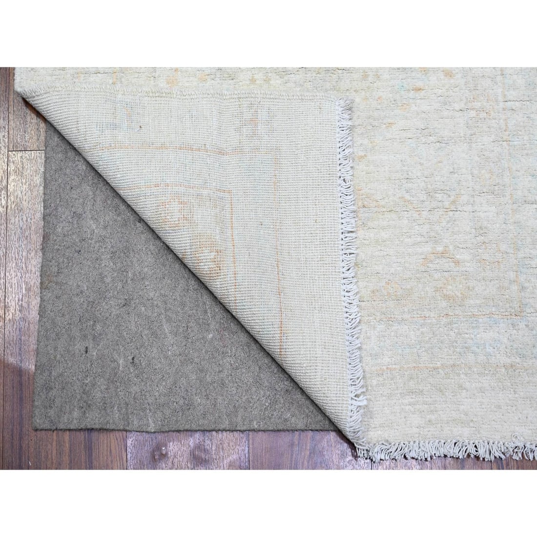 White Wash Peshawar Wool Hand Knotted Oriental Rug - 2