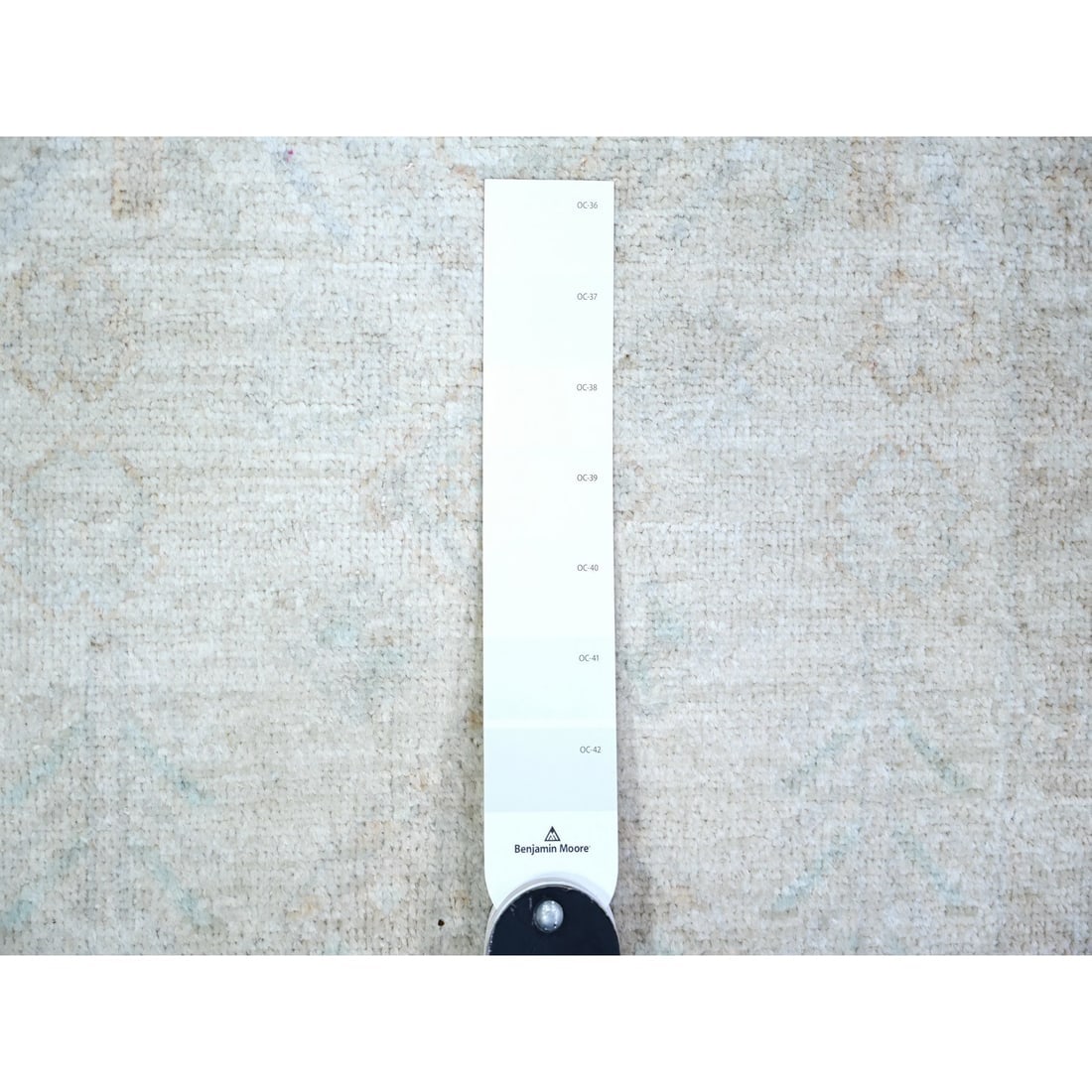 White Wash Peshawar Wool Hand Knotted Oriental Rug - 3