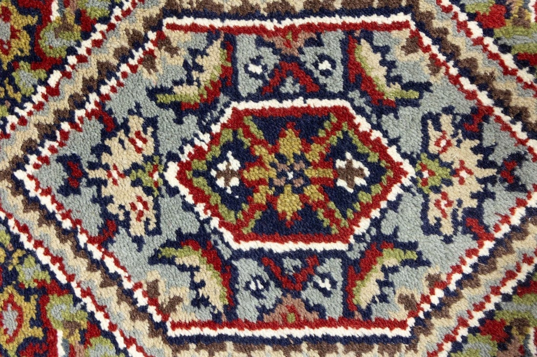 Red Floral Tribal 3'2X5'4 Indo-Bidjar Oriental Rug - 8