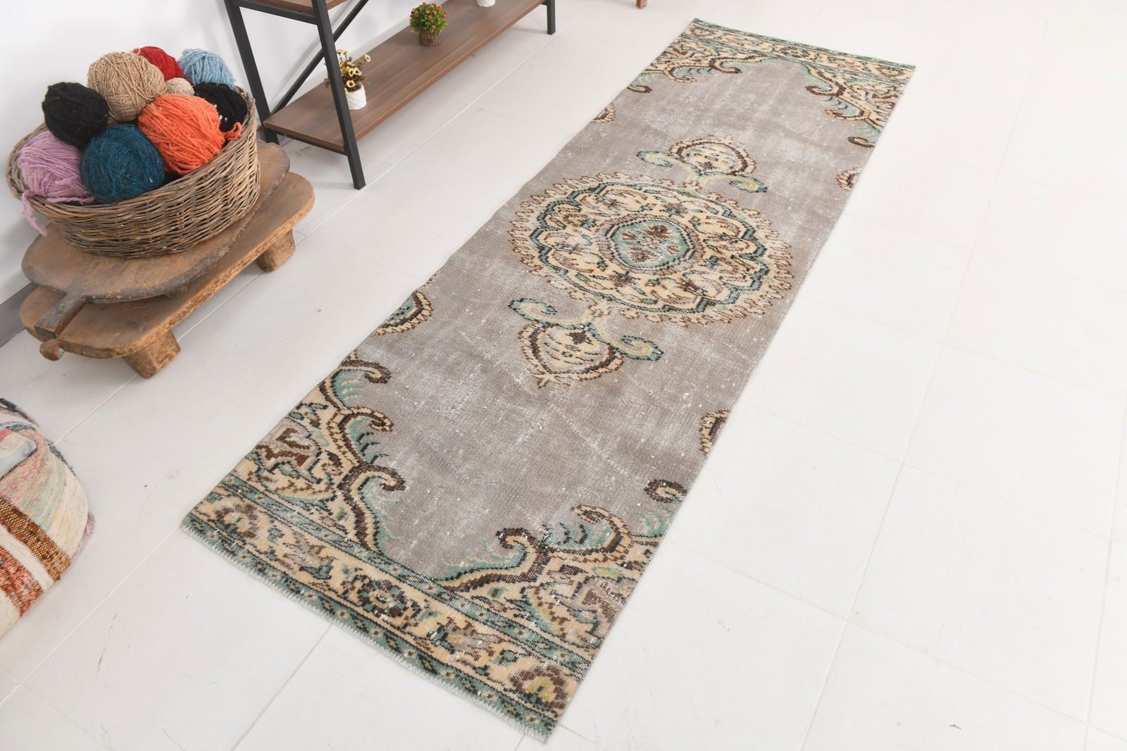 2'9'' x 8'5'' Turkish Handmade Kilim Rug - 24424 - 6