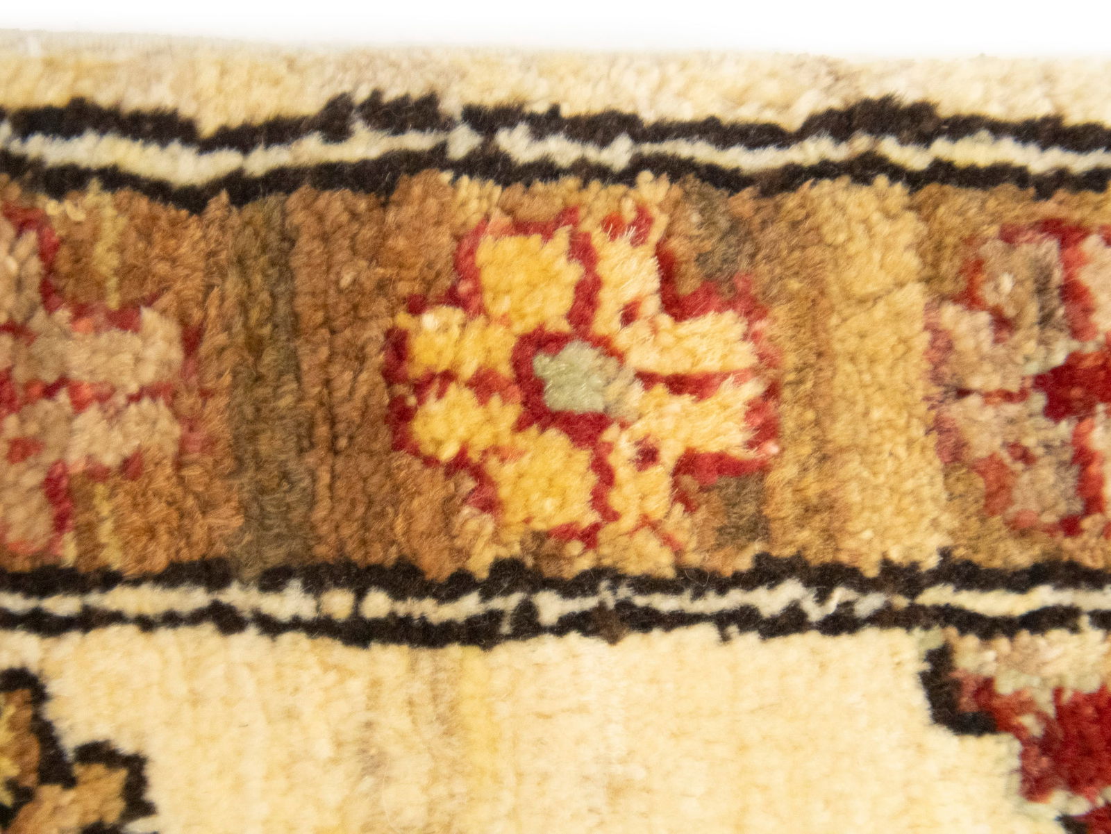 Cream Floral Ziegler Peshawar 2X3 Pakistan Oriental Rug - 13