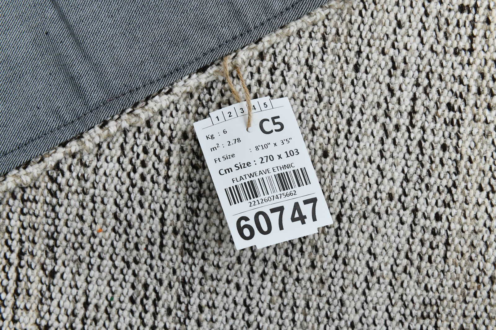 3'4'' x 8'10'' Turkish Flatweave Kilim Rug - 60747 - 19