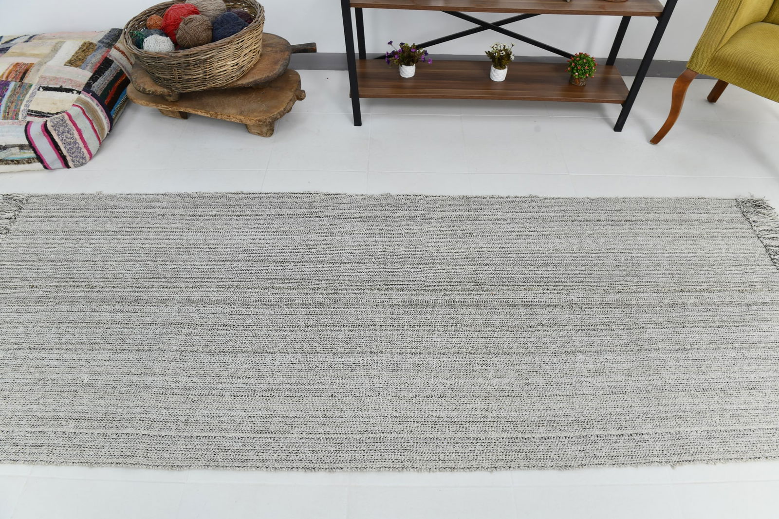 3'4'' x 8'10'' Turkish Flatweave Kilim Rug - 60747 - 3