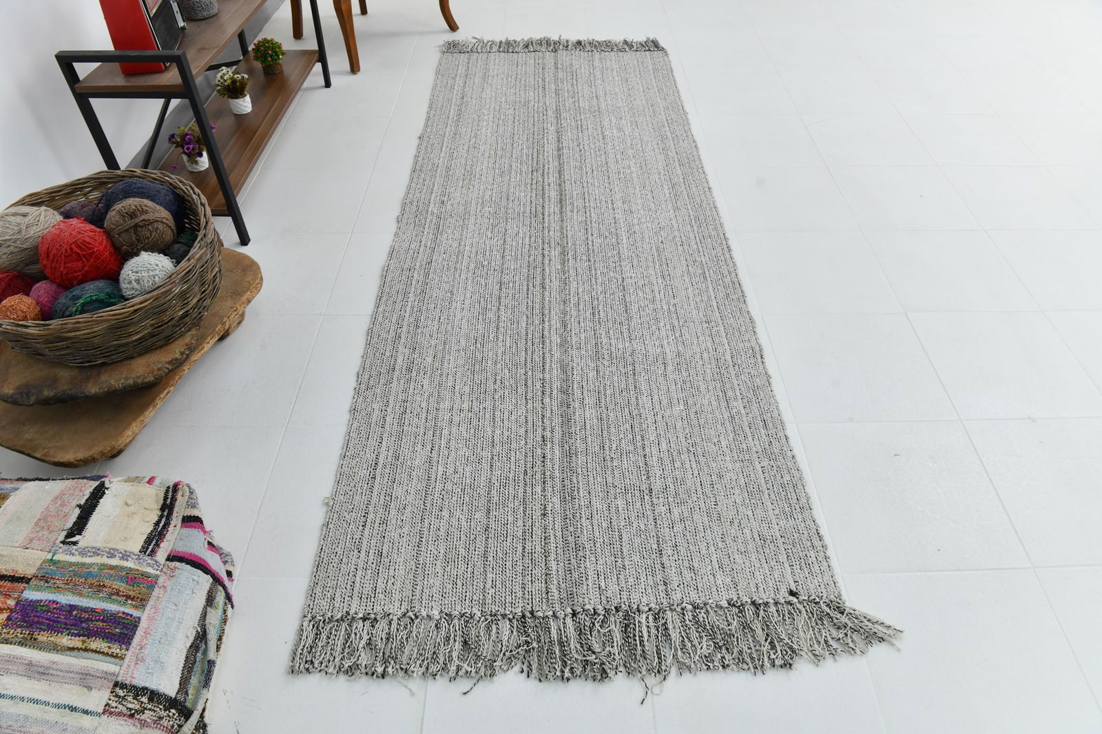 3'4'' x 8'10'' Turkish Flatweave Kilim Rug - 60747 - 5